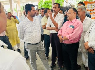 शासन सचिव कृषि व उद्यानिकी ने कृषि उपज मण्ड़ी का किया निरीक्षण