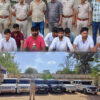 ग्रुप 5172 लिखी सात वाहन जब्त,हिस्ट्रीशीटर सहित 12 गिरफ्तार