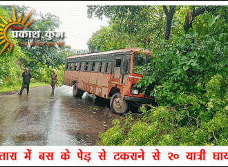 सतारा में बस के पेड़ से टकराने से 20 यात्री घायल