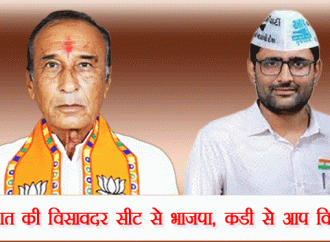 गुजरात की विसावदर सीट से भाजपा, कडी से आप विजयी