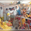 पाटोत्सव पर वृंदावन शैली की बधाइयों से गूंजा श्री निम्बार्क निकुंज बिहारी मंदिर