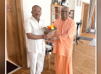 बर्लिन यात्रा के दौरान देवनानी ने किये वेदांत दर्शन — देवनानी की स्वामी बनेशानंद से भेंट — यूरोप में भारतीय अध्यात्म का आलोक