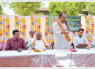 देवस्थान मंत्री ने साँवलिया सेठ मंदिर गौशाला में किया पौधारोपण व निरीक्षण, “वंदे गंगा जल संरक्षण जन अभियान” के तहत किया जनजागरूकता का आह्वान