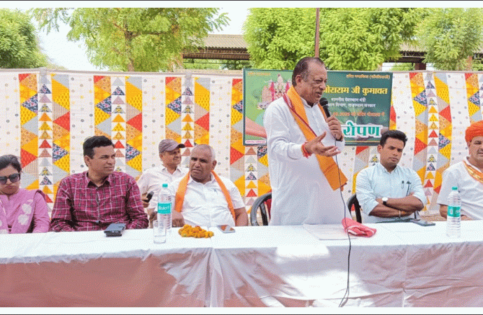 देवस्थान मंत्री ने साँवलिया सेठ मंदिर गौशाला में किया पौधारोपण व निरीक्षण, “वंदे गंगा जल संरक्षण जन अभियान” के तहत किया जनजागरूकता का आह्वान
