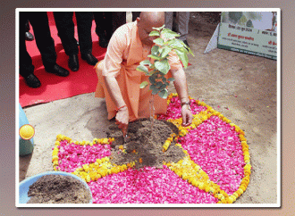 वृक्षारोपण महाअभियान: सुबह दस बजे तक सात करोड़ से अधिक पौधे रोपे गये