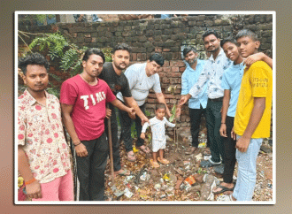 कठपुतली नगर में पौधारोपण कर दिया हरियाली का संदेश