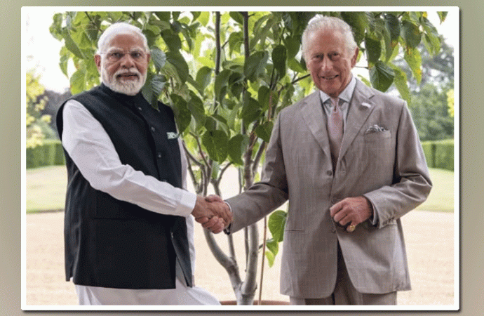 मोदी ने किंग चार्ल्स तृतीय से मुलाकात की, ‘एक पेड़ माँ के नाम’ कार्यक्रम के तहत पौधा भेंट किया