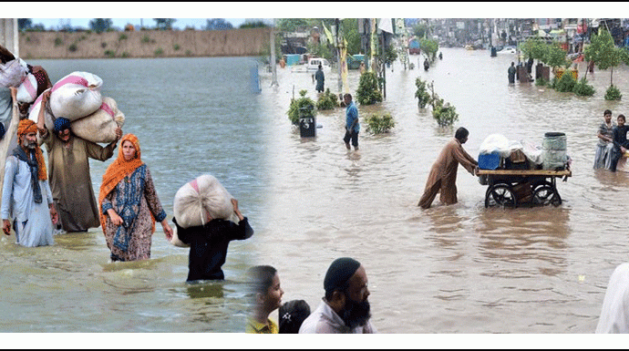 पाकिस्तान में 10 दिनों में बारिश और बाढ़ से 66 लोगों की मौत, 127 घायल