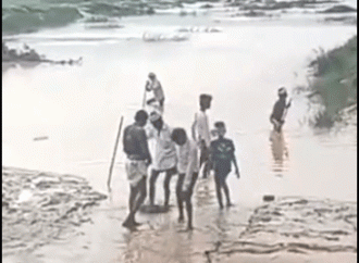 नाले में बही महिला का अब तक सुराग नहीं