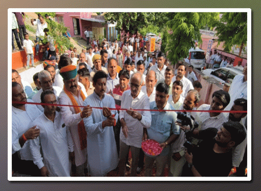 केबिनेट मंत्री कर्नल राज्यवर्धन सिंह राठौड ने रानीवाला विद्यालय में सांसद कोष से निर्मित हॉल का किया लोकार्पण