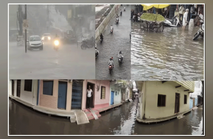 बारिश ने निगम प्रशासन की खोली पोल,लोगो के घरों में घुसा पानी