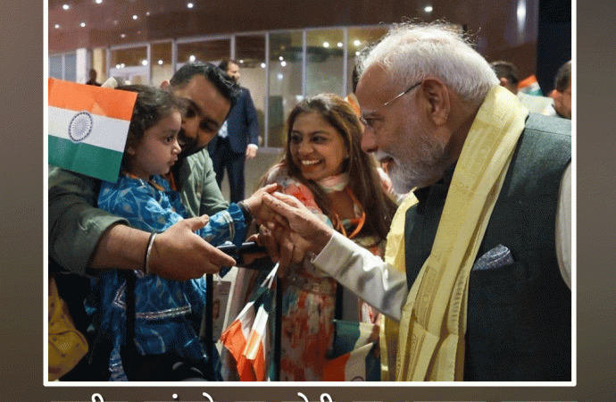 ब्राजील पहुंचने पर मोदी का शानदार स्वागत