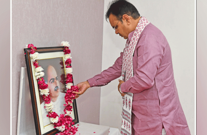 डॉ. श्यामा प्रसाद मुखर्जी की जयंती पर मुख्यमंत्री ने दी श्रद्धांजलि