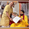 देवनानी निम्बार्क तीर्थ पहुँचे — देवनानी ने पीठाधीश्वर श्री श्यामशरण देवाचार्य श्री श्रीजी का किया अभिनन्‍दन