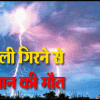 बिजली गिरने से किसान की मौत