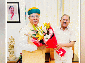 विधानसभा अध्यक्ष ने की केंद्रीय मंत्री अर्जुन राम मेघवाल से शिष्टाचार भेंट