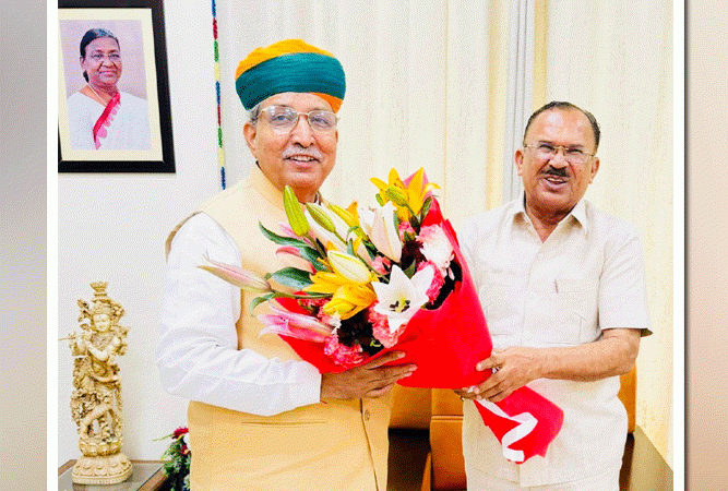 विधानसभा अध्यक्ष ने की केंद्रीय मंत्री अर्जुन राम मेघवाल से शिष्टाचार भेंट